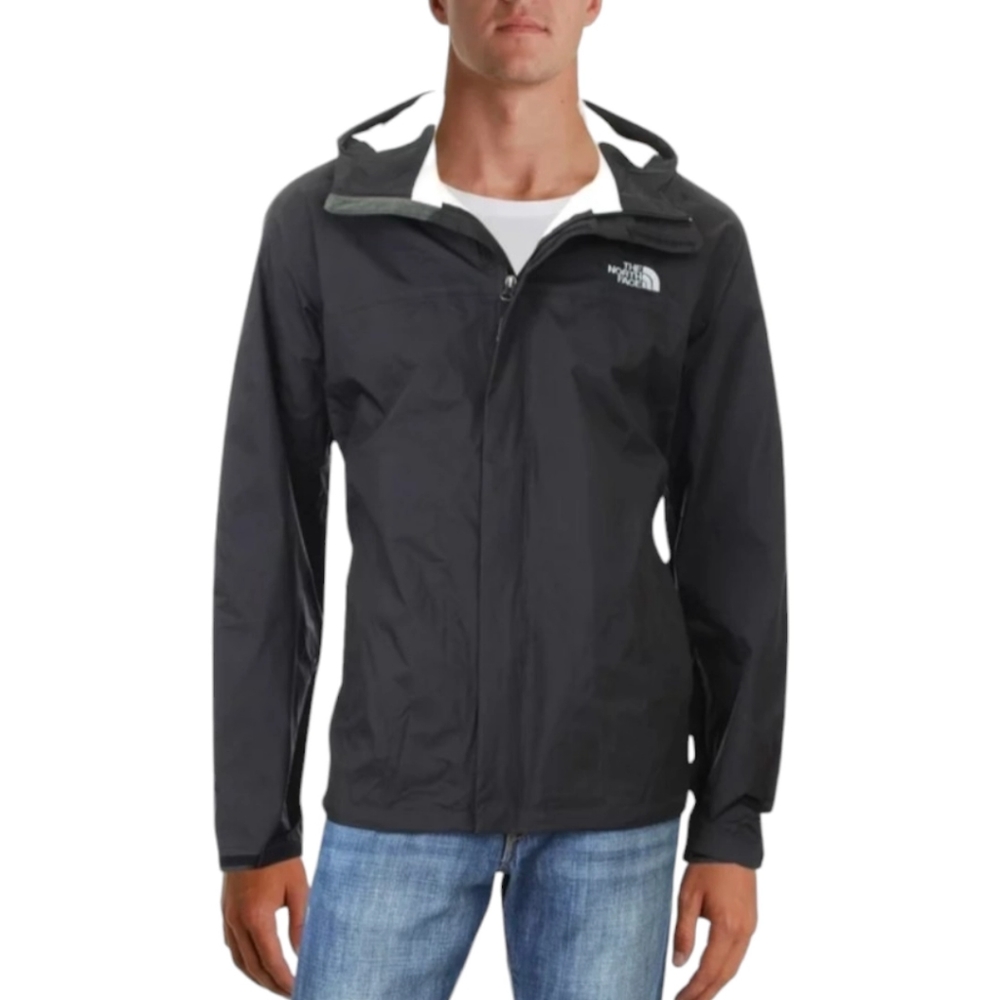 The North‎ Face Men's HyVent Windbreaker Jacket Black Sz xxl with Hoodie
